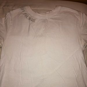 White vans off the wall stitching T-shirt